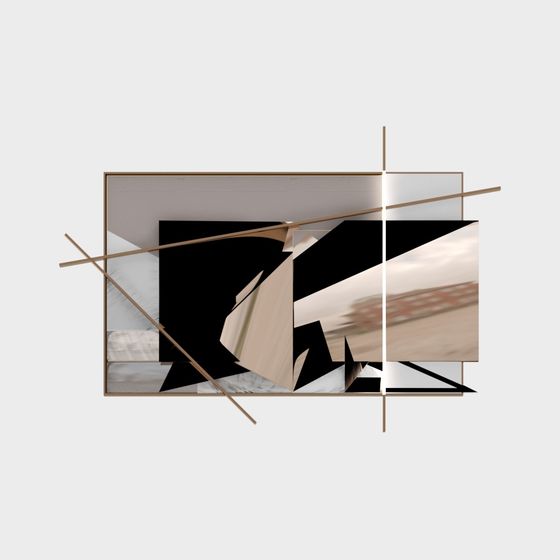 Abstract Mirror Frame 3D model
