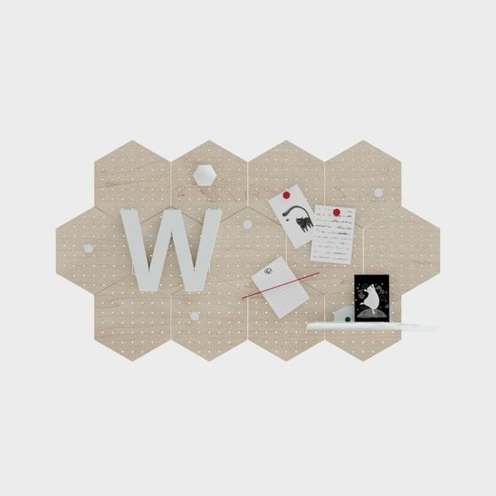 Hexagonal Memo Board 3D model