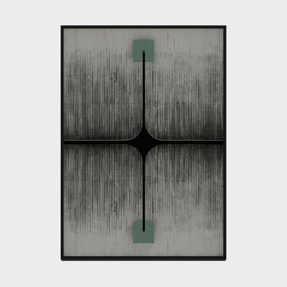 Abstract Geometric Frame 3D model for Creative Use