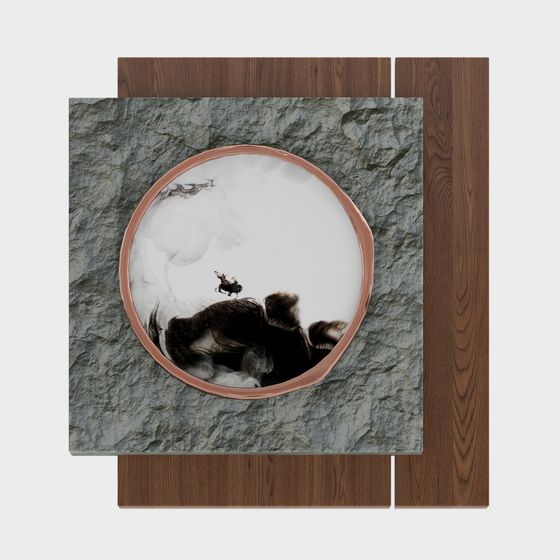 Knight Reflection Circular Mirror 3D model
