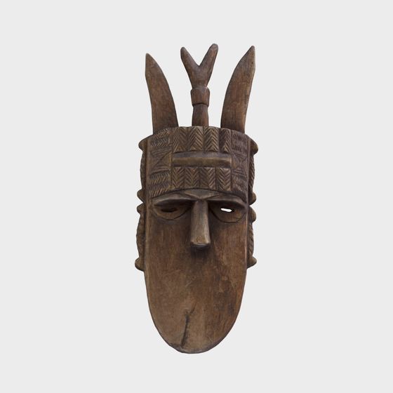 Elegant African Mask 3D model for Creative Projects