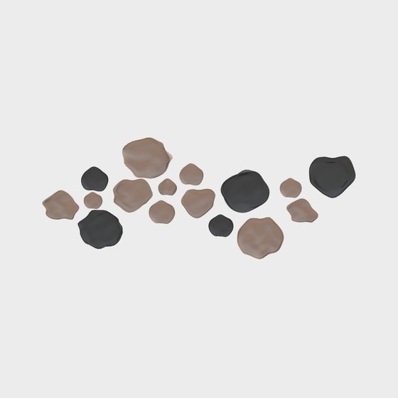 Realistic Beach Rocks 3D model