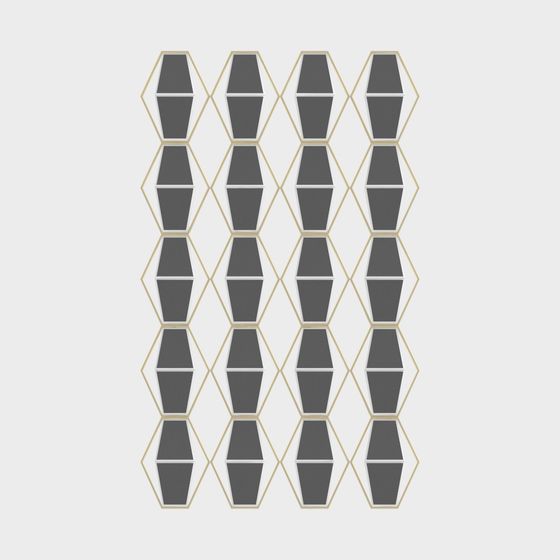 Hexagonal Honeycomb Grid 3D model
