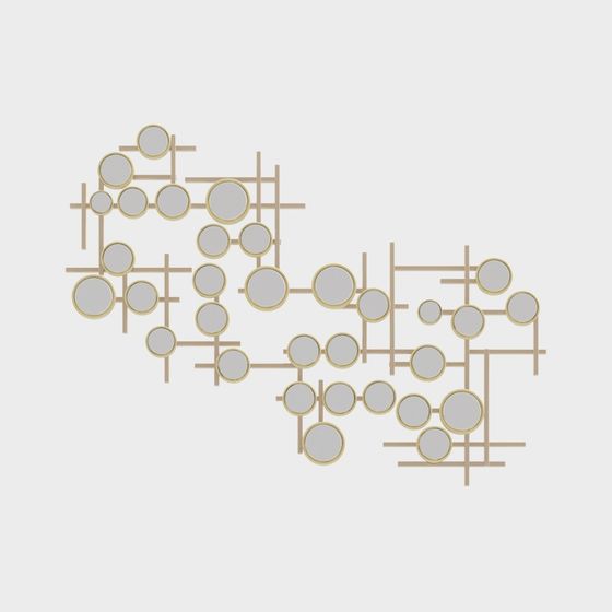 Geometric Grid Mirror 3D Model