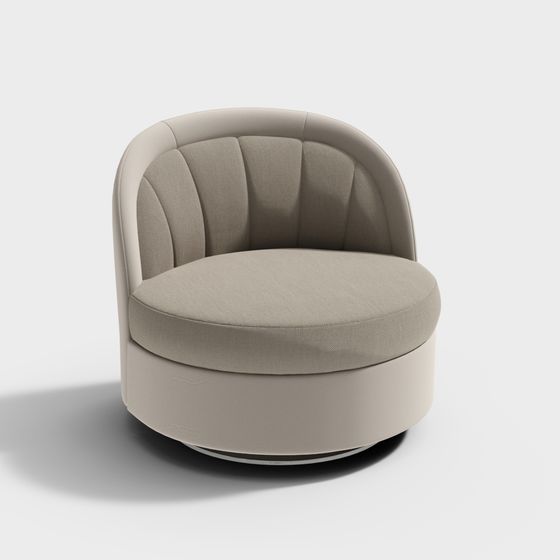 Elegant Low-Poly Sofa Armchair 3D model