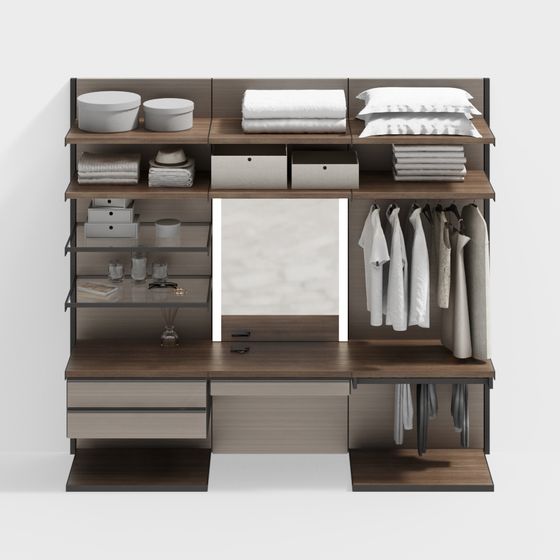 Modern Closet 3D model for Contemporary Interiors