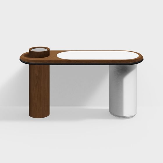 Streamlined Coffee Table 3D model for Modern Spaces