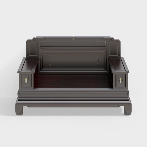 Elegant Classical Chinese Sofa 3D model