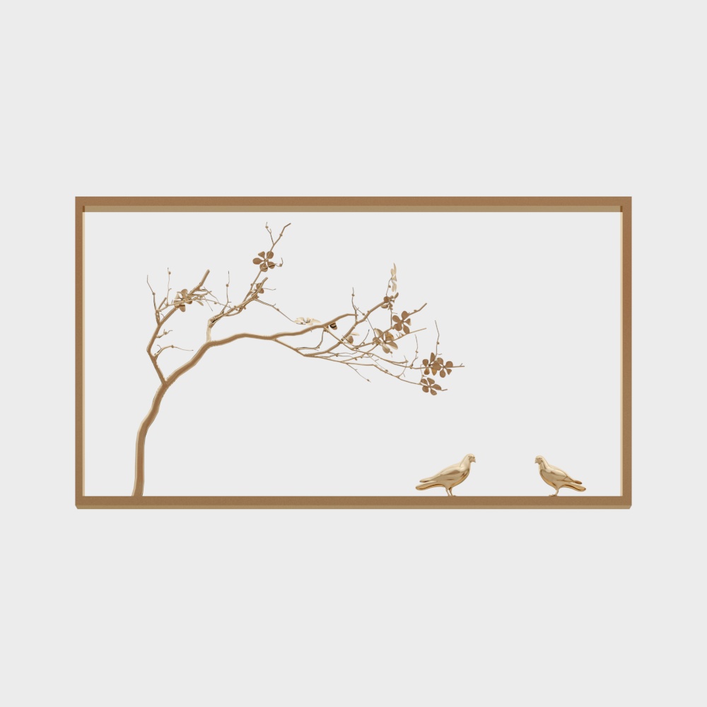 Modern Metal Wall Decorations of Plants and Animals