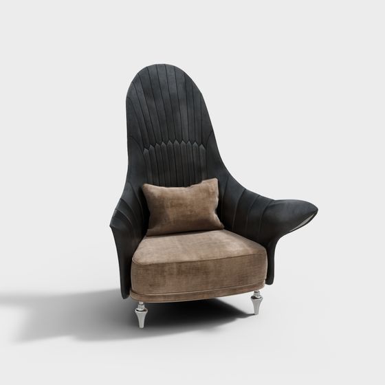 Streamlined Luxury Sofa 3D model