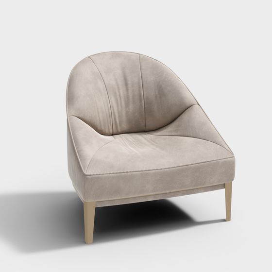 Curve Comfort Sofa 3D model for Modern Interiors