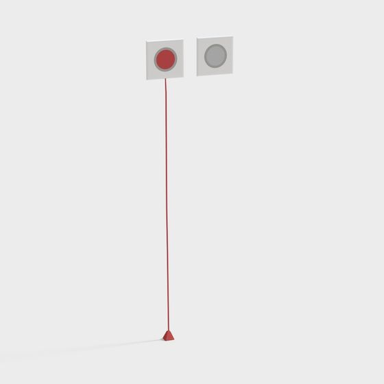 Minimalist Flagpole 3D model
