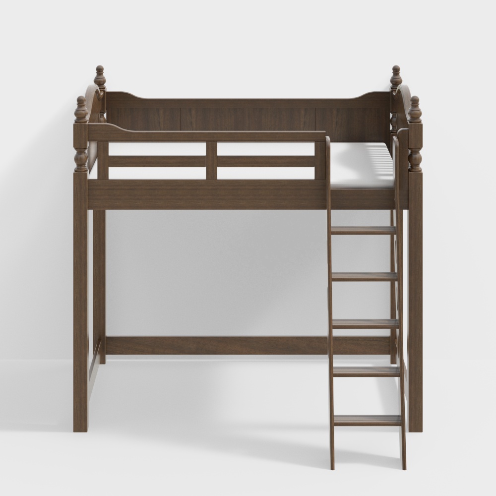 심플 유럽 스타일 어린이 침대