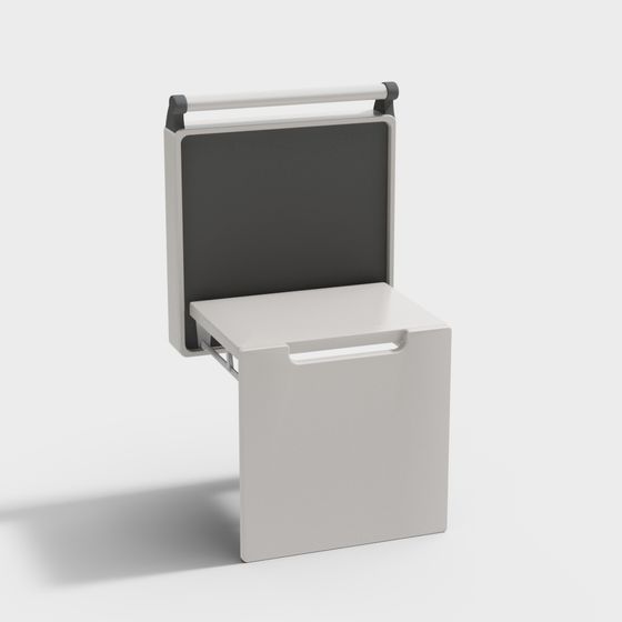 Minimalist Folding Chair 3D model for Modern Design