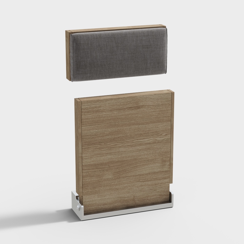 Solid Wood and Fabric Folding Shoe Bench