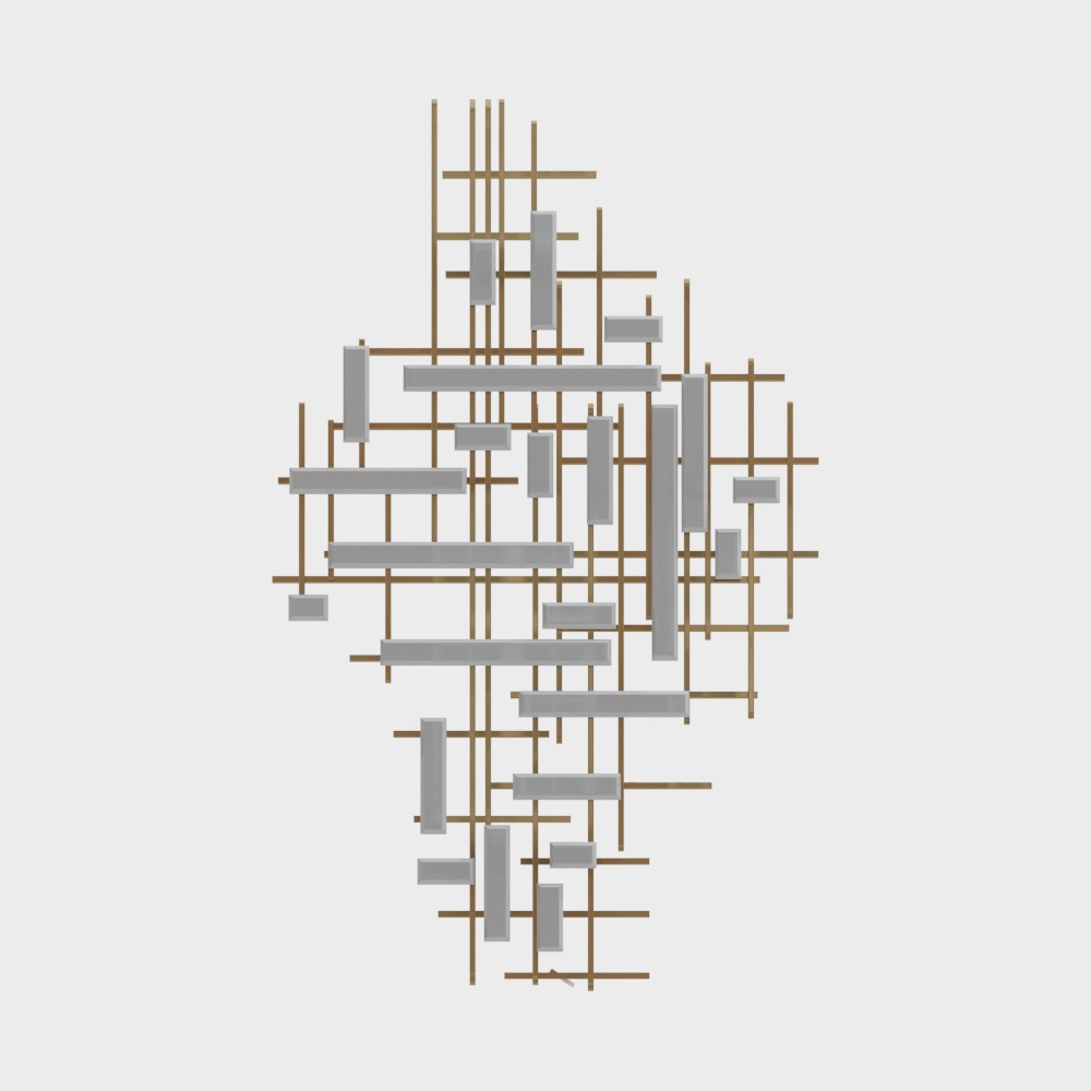 Современный минималистский металлический настенный декор-подвеска