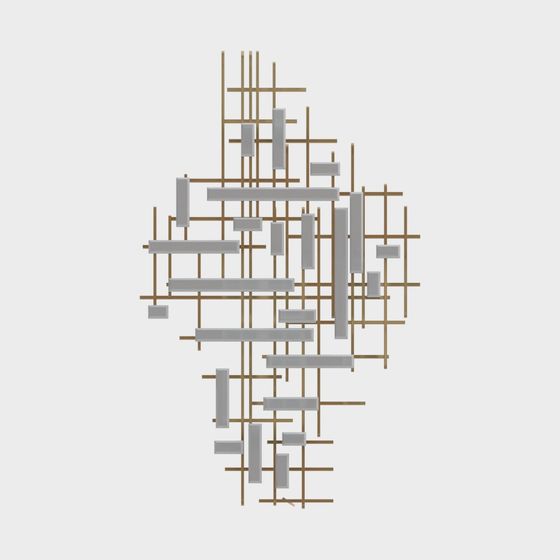 Современный минималистский металлический настенный декор-подвеска