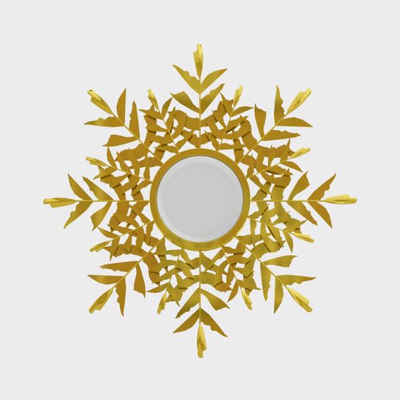 Golden Radiance Low Poly 3D model for Creative Designs