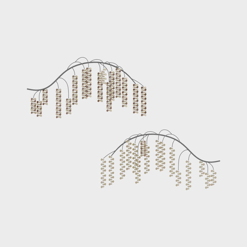 Modern Light Luxury Metal Wall Decorations