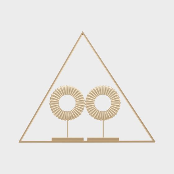 Stylish Triangular Mirror Frame 3D model