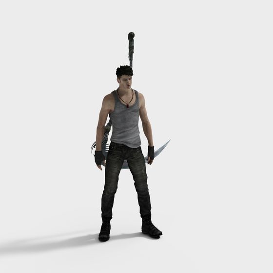 Battle Spirit Low-Poly 3D Model