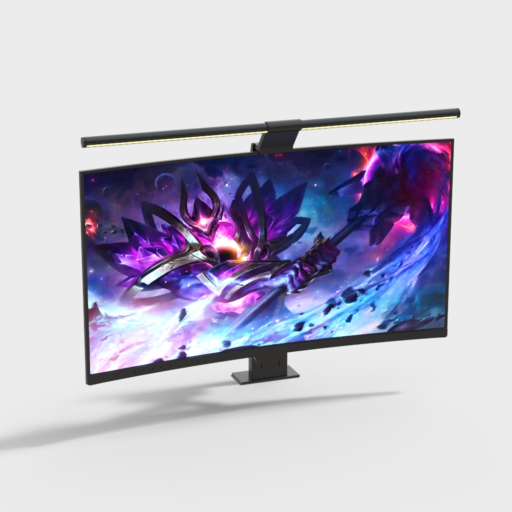 Surreal Low-Poly High-Detail Monitor 3D model