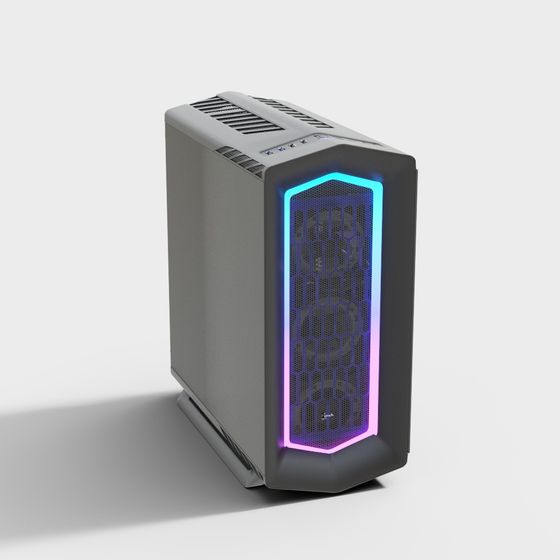 Future Tech Case Low-Poly 3D model