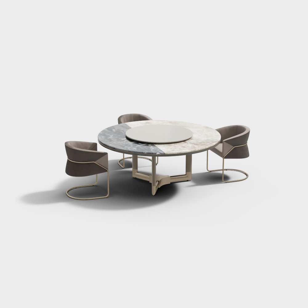 Urban Lounge 3D model - Modern Low-Poly Design