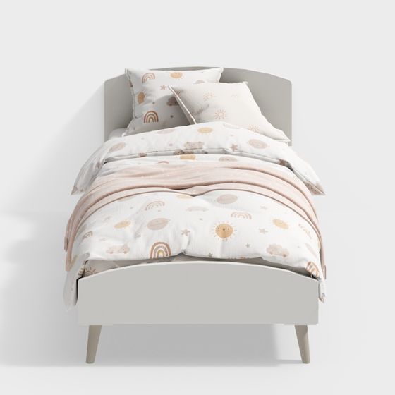 Cama de Niña con Confeti