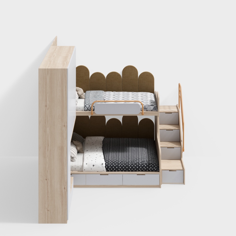 Scandinavian children’s loft bed