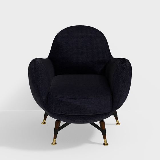 Mid-Century Modern Accent Chair 3D model