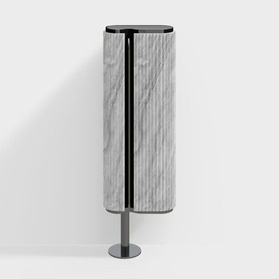 Elegant Marble Column 3D model