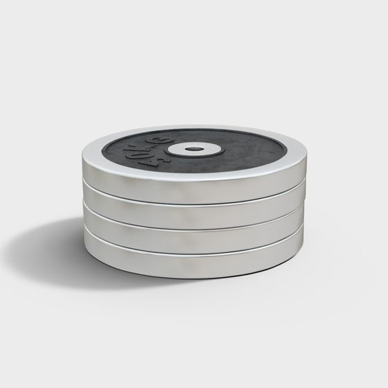 Stylish Low-Polygon Dumbbell 3D model for Fitness