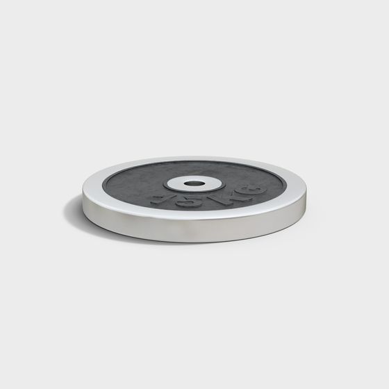 Realistic Fitness Dumbbell Plate 3D model