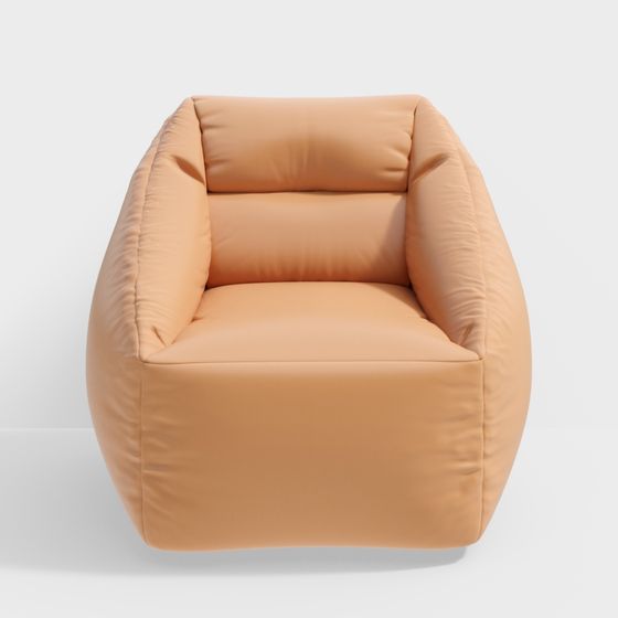 Stylish Low-Poly Sofa 3D Model