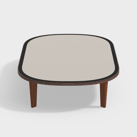 Modern Low-Poly Coffee Table 3D model