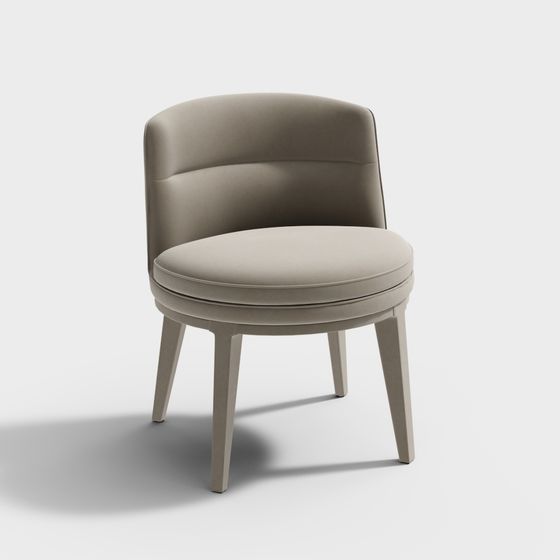 Elegant Round Chair 3D model