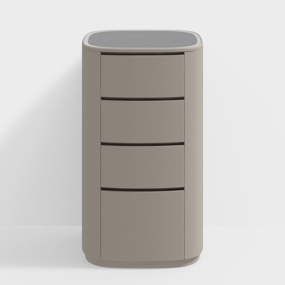 Modern Minimalist Nightstand 3D model