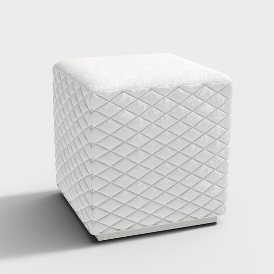 Diamond Stitch Pouf 3D model