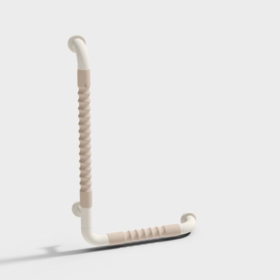 Elegant Spiral Handrail 3D model