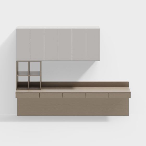Urban Shelf 3D model for Modern Interiors