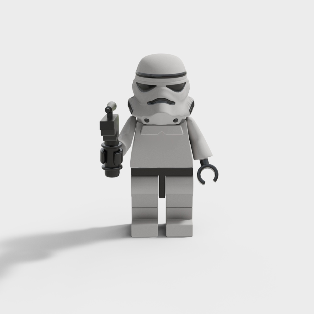 LEGO-style Star Wars Trooper 3D model
