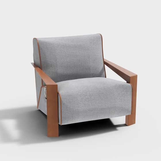 Stylish Urban Leisure Chair 3D model