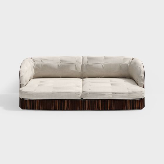 Contemporary Low-Poly Sofa 3D Model for Modern Spaces