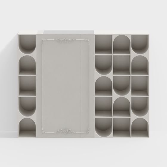 Elegant Storage Unit 3D model