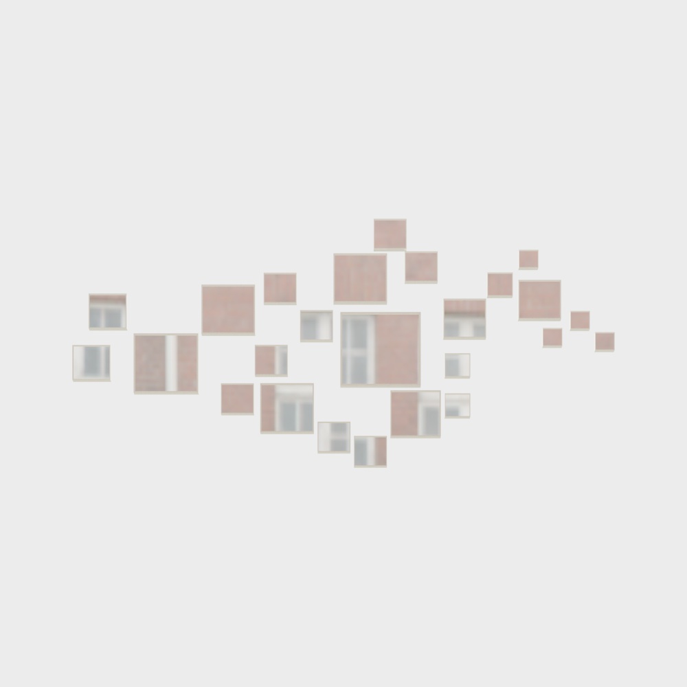 Modern Mirror Decorative Pendant