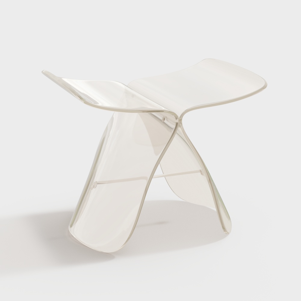 현대 미니멀리스트 아크릴 나비 스툴