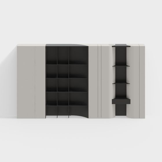 Urban Bookshelf 3D Model