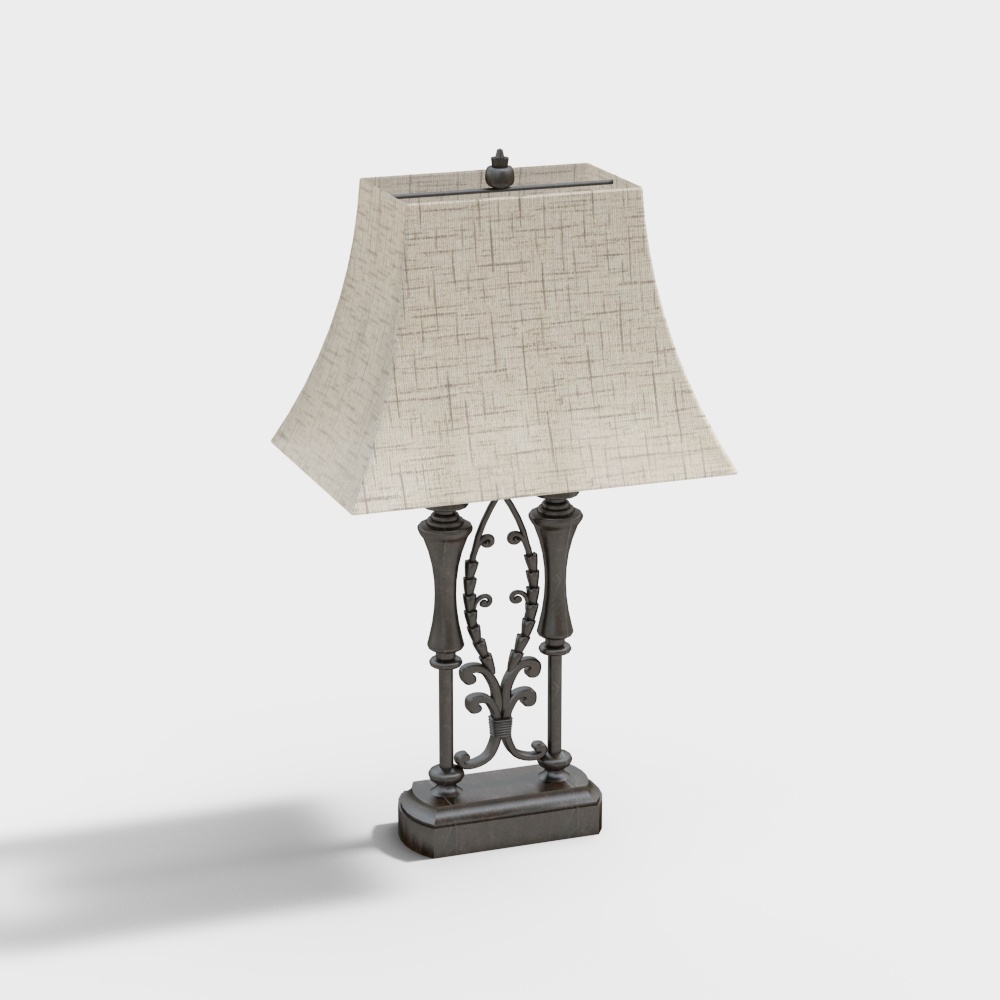 Vintage Elegance Table Lamp 3D model