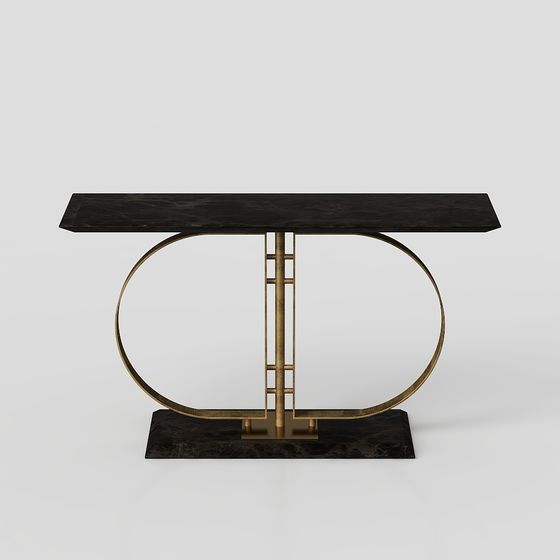 Art Deco Console Table 3D model